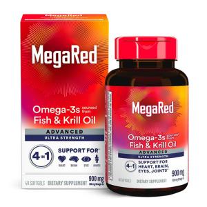 MegaRed Advanced 4 In 1, Extra Strength, 900 Mg, Softgels