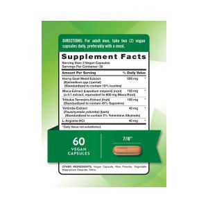 Nature's Truth Horny Goat Weed With Maca Capsules