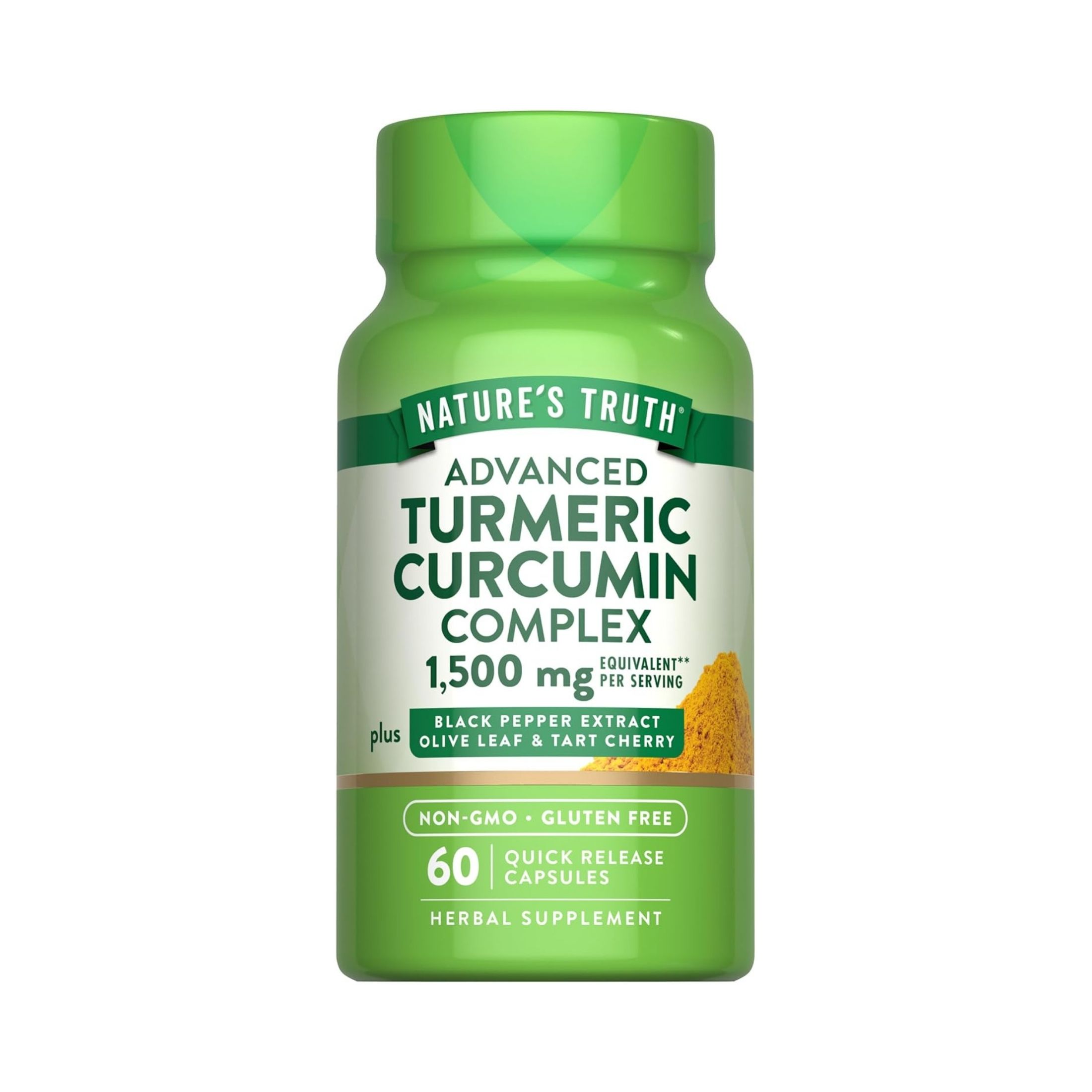 Nature's Truth Turmeric Curcumin Complex, Advanced, 1500 Mg, Quick Release Capsules