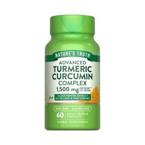 Nature's Truth Turmeric Curcumin Complex, Advanced, 1500 Mg, Quick Release Capsules