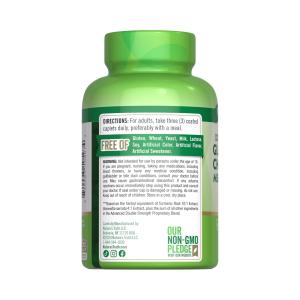 Nature's Truth Glucosamine Chondroitin MSM & Turmeric Complex Double Strength Coated Caplets 90ct