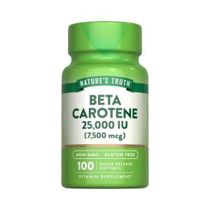 Nature's Truth Beta Carotene Vitamin, 25,000 IU, 100 Caps