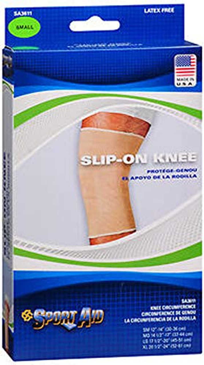 Scott Specialties Sportaid Knee Brace Slip On, Beige Small