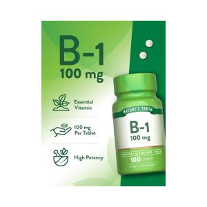 Nature's Truth Vitamin B 1 100 Mg Tablets
