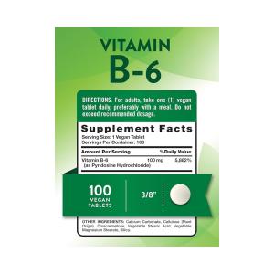 Nature's Truth Vitamin B-6 100 Mg Tablets