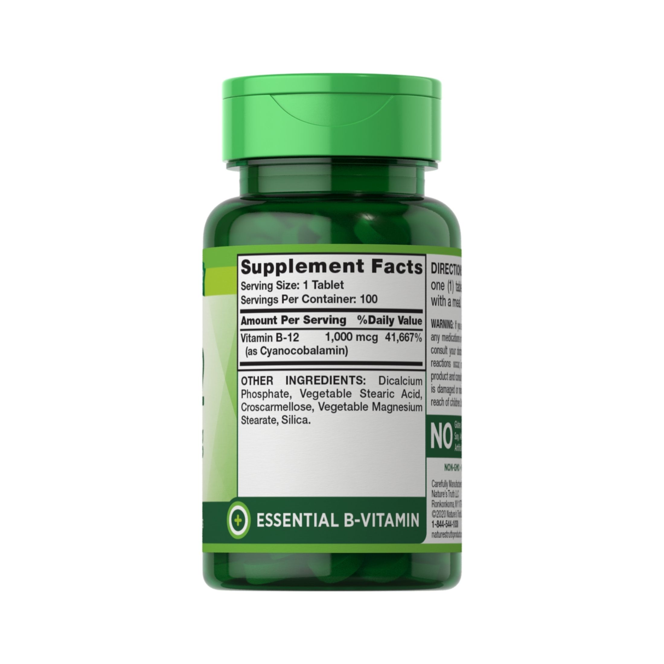 Nature's Truth B 12 Vitamin 1000 Mcg Tablets