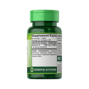 Nature's Truth B 12 Vitamin 1000 Mcg Tablets