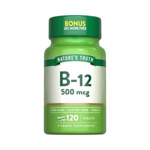 Nature's Truth Vitamin B 12, 500 Mcg, Tablets