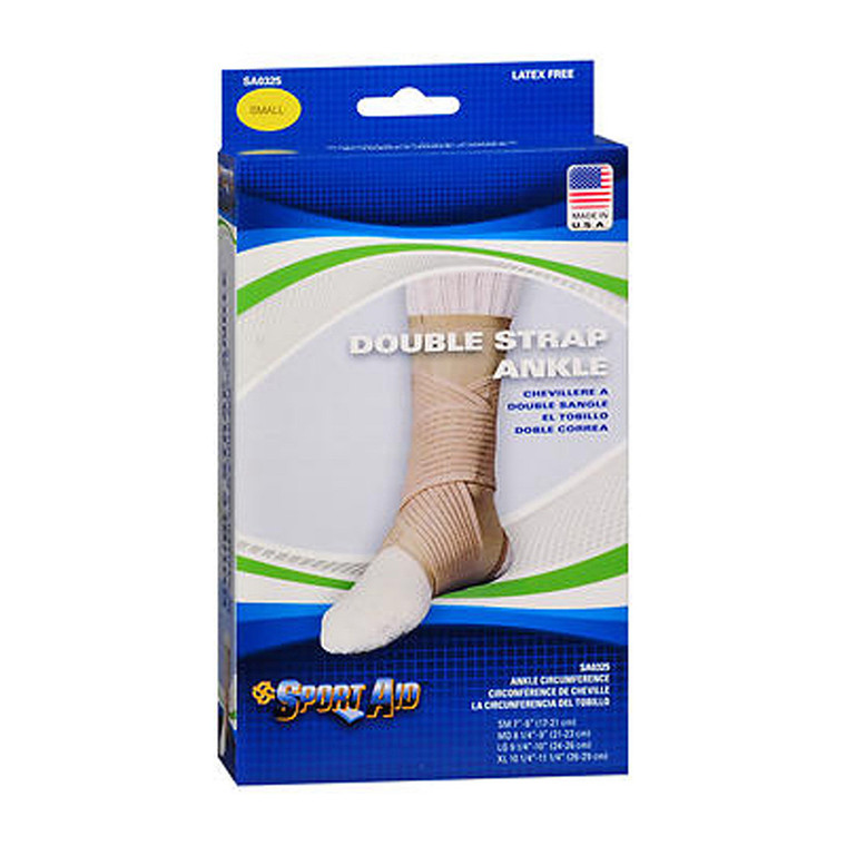 Sport Aid Double Strap Ankle Support Small 7 1/2 -8