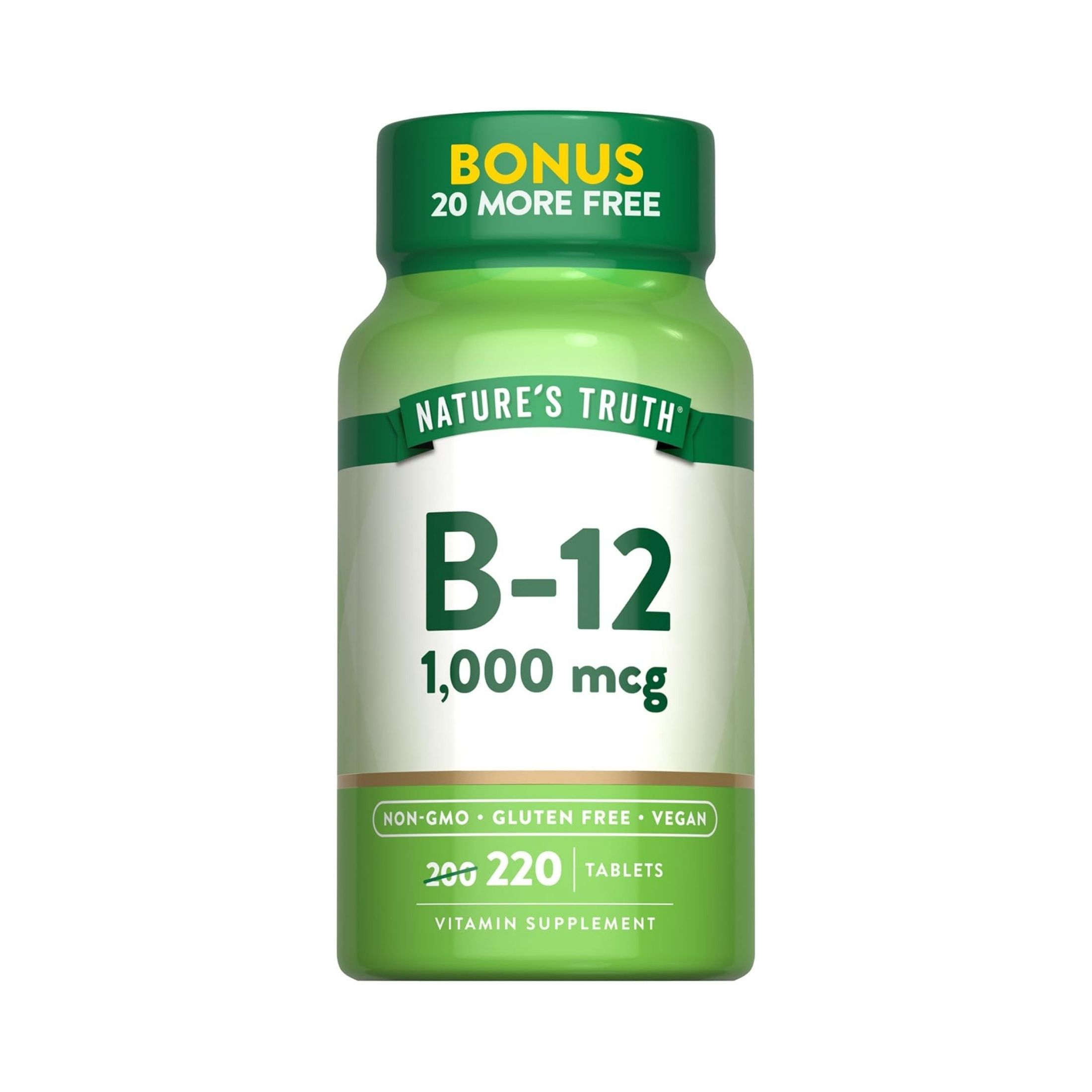 Nature's Truth Vitamin B-12 1,000 Mcg Tablets