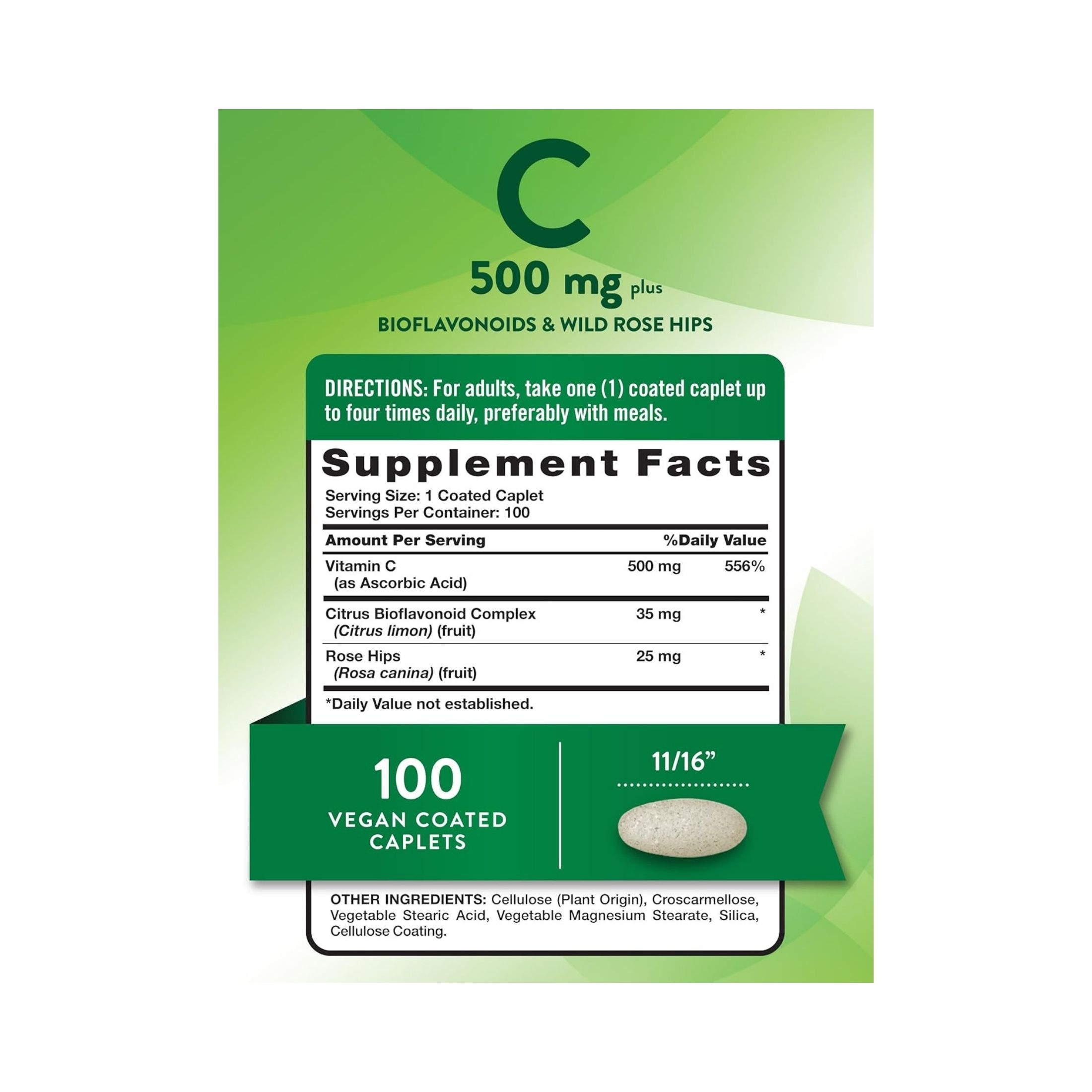 Nature's Truth Vitamin C 500 Mg With Bioflavonoids & Rose Hips Tablets