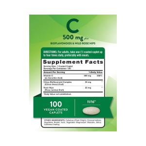 Nature's Truth Vitamin C 500 Mg With Bioflavonoids & Rose Hips Tablets