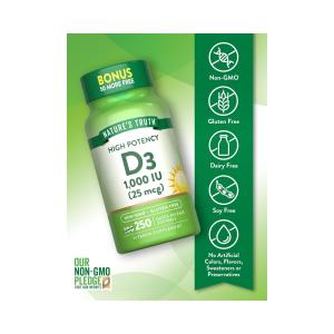 Nature's Truth High Potency Vitamin D3 1,000 IU Softgels