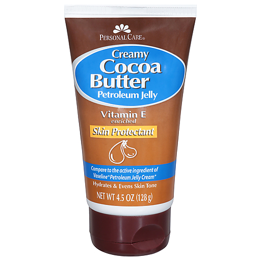 Personal Care Petroleum Jelly, Cocoa Butter, Creamy 4.5 Oz