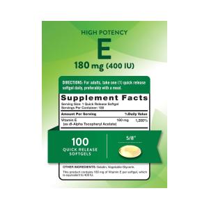 Nature's Truth Vitamin High Potency E 200 IU, Softgels