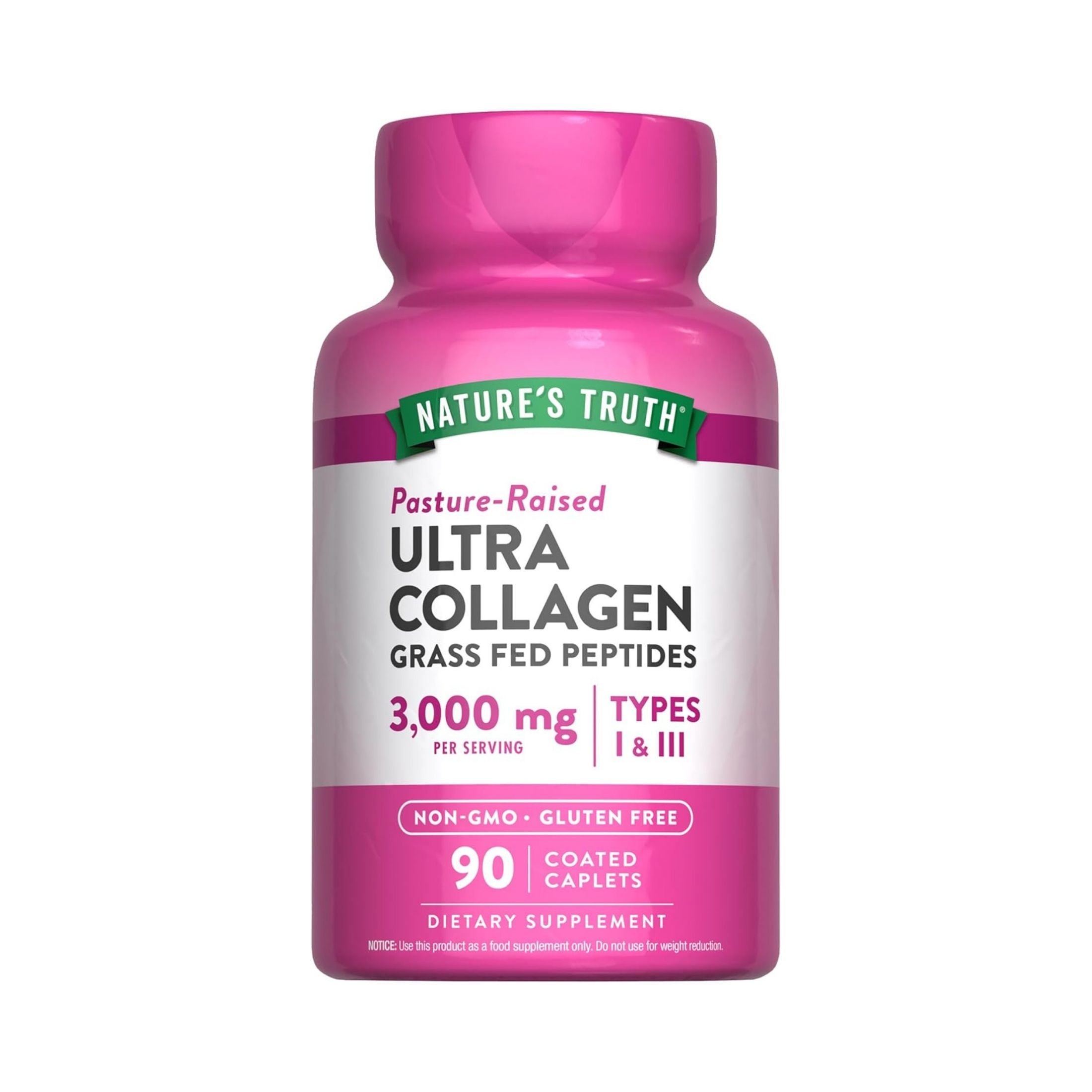 Nature's Truth Coated Caplets 3000 Mg Pasture Raised Ultra Collagen