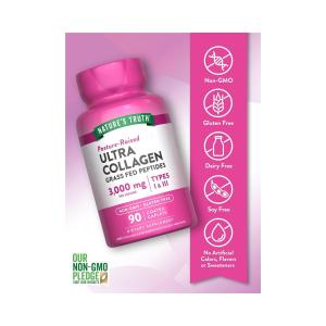 Nature's Truth Coated Caplets 3000 Mg Pasture Raised Ultra Collagen