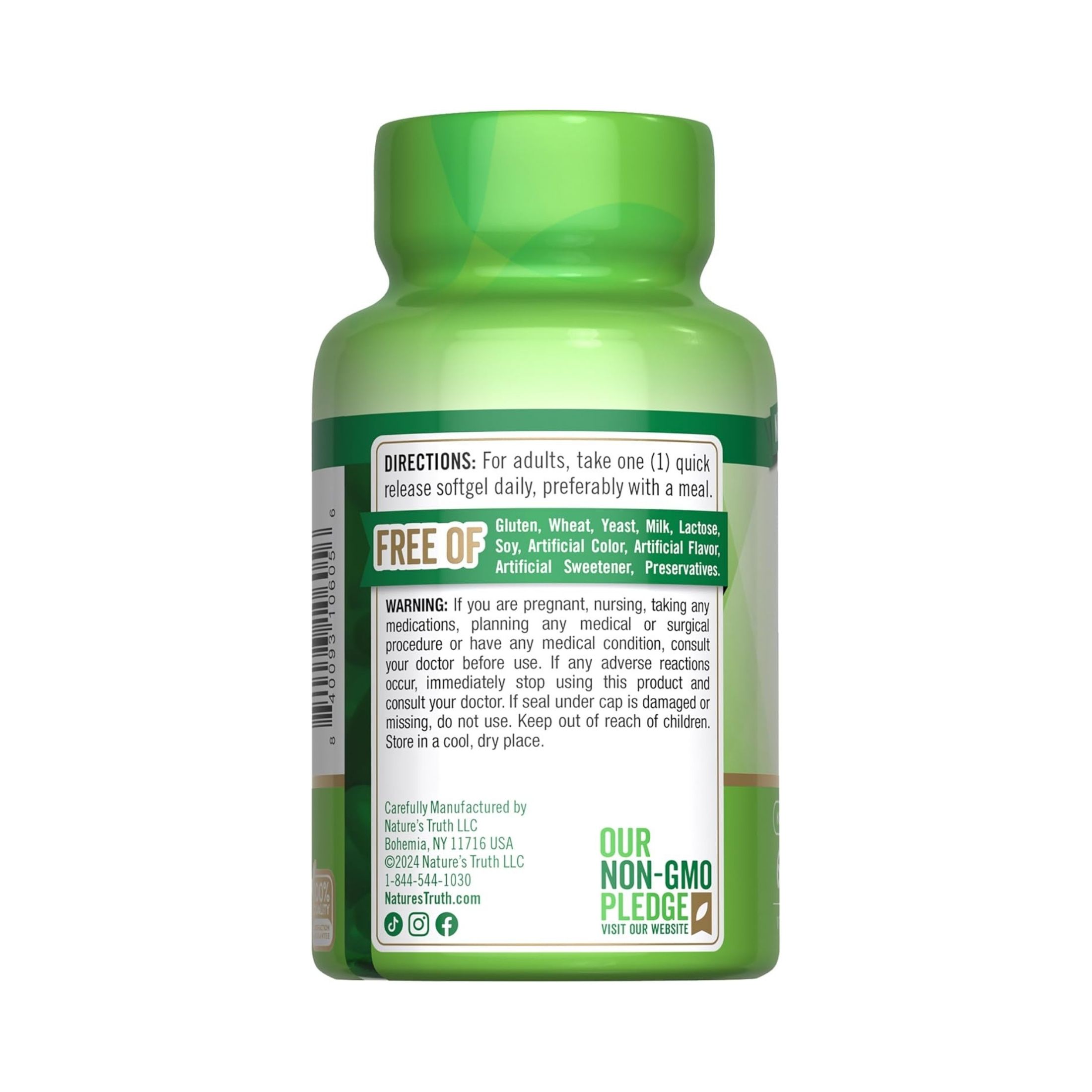 Marques Natures Truth Vit E 1000 IU 450mg 60s