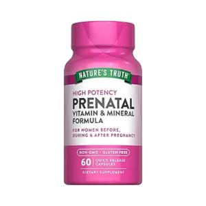 Nature's Truth Prenatal Vitamin & Mineral Formula, High Potency, Capsules