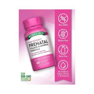 Nature's Truth Prenatal Vitamin & Mineral Formula, High Potency, Capsules