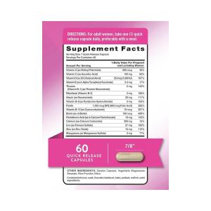 Nature's Truth Prenatal Vitamin & Mineral Formula, High Potency, Capsules