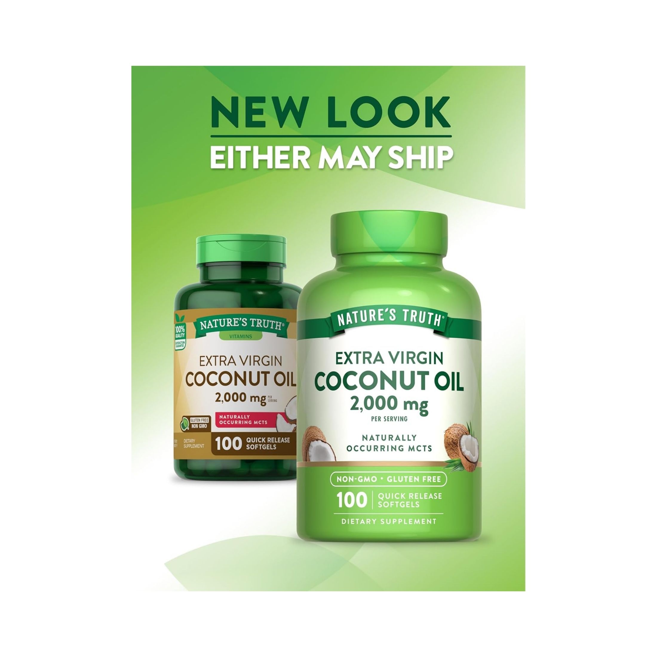 Nature's Truth Extra Virgin Coconut Oil 2,000 Mg