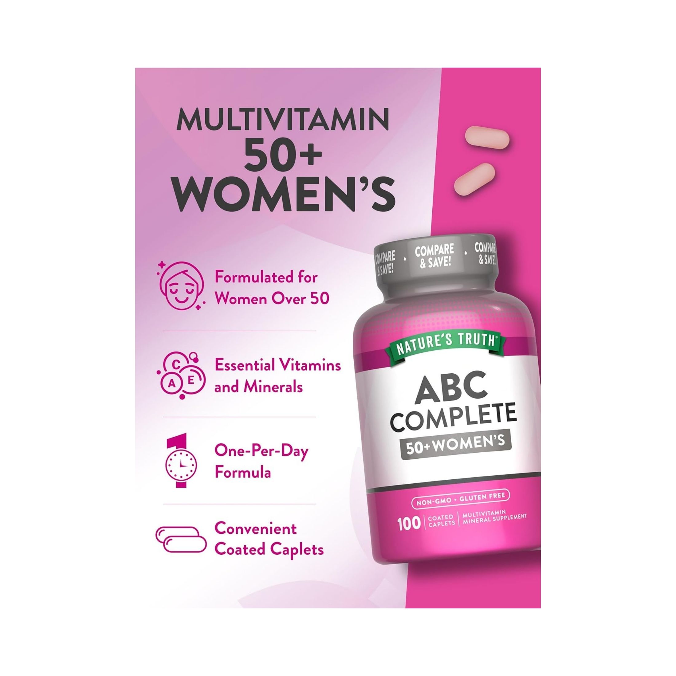 Nature's Truth ABC Complete Senior Women's Multivitamin