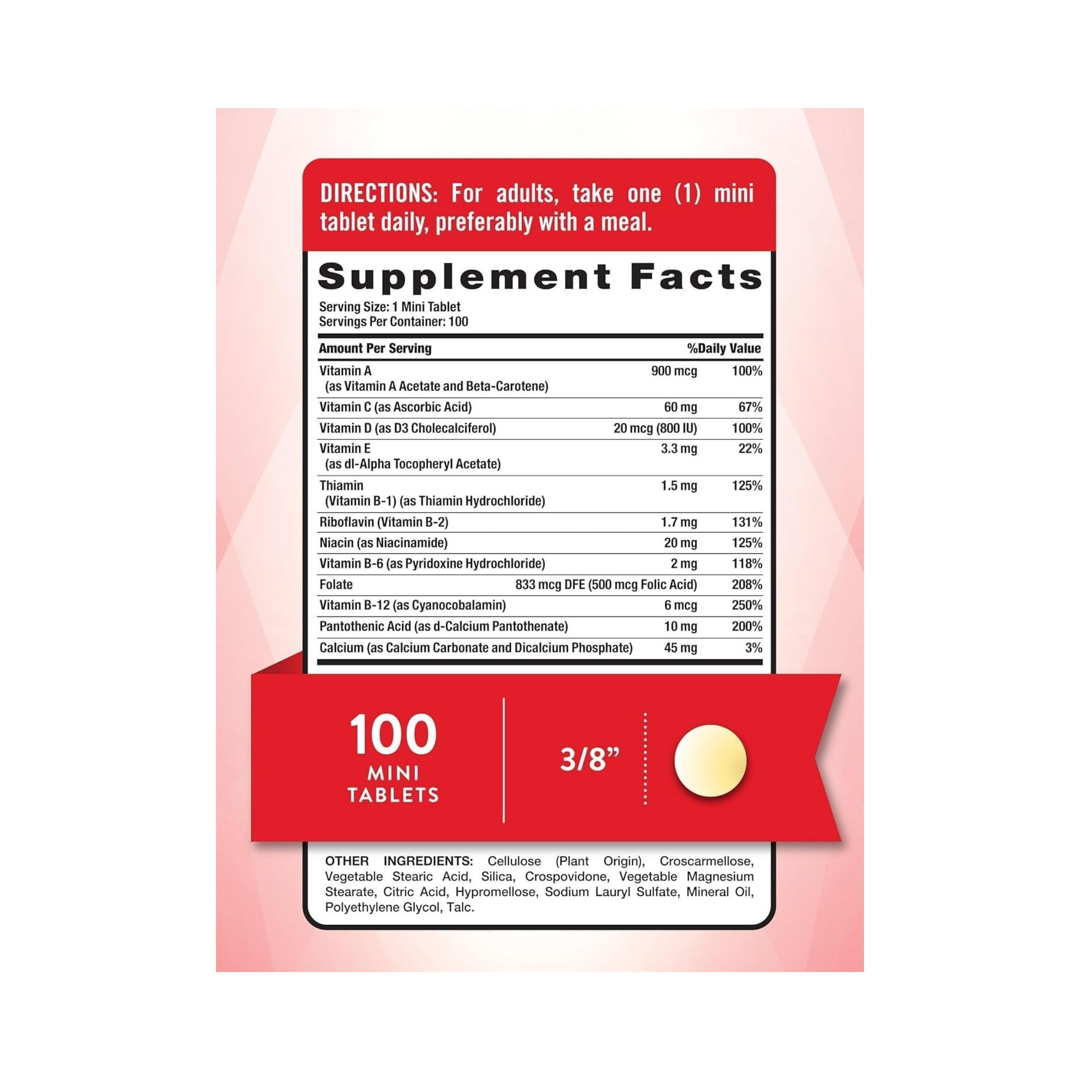 Nature's Truth One Daily Essential Multivitamin 100 Mini Tablets