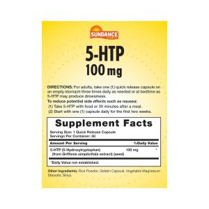 Sundance Vitamins 5-HTP 100 Mg - 50 Capsules