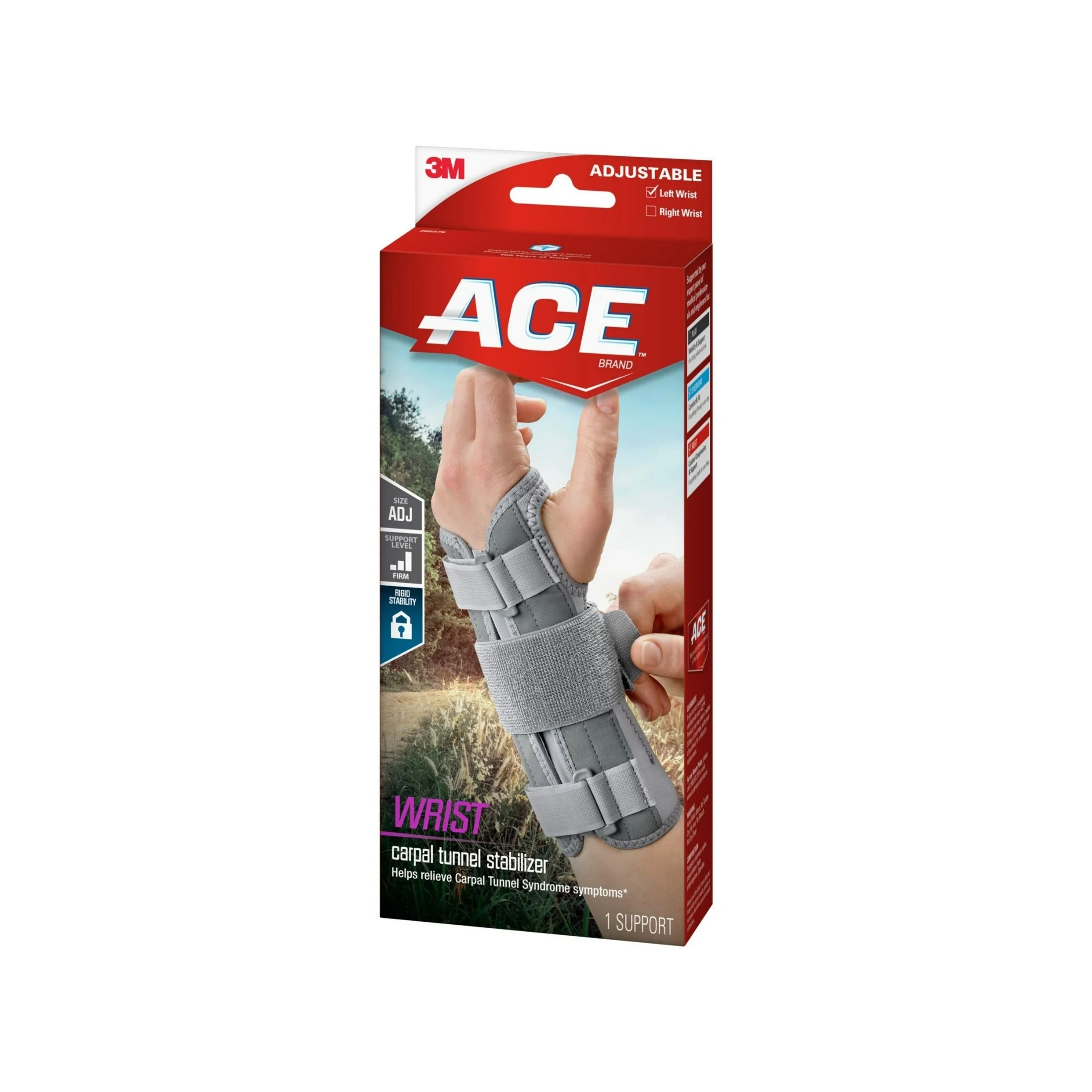 Ace Carpal Tunnel Wrist Stabilizer Left One Size