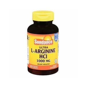 Sundance Ultra L-Arginine HCL Coated Caplets, 1000 Mg, 60 Tabs