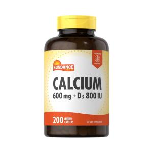Sundance Vitamins Calcium 600 Mg + D3 800 IU - 60 Caplets