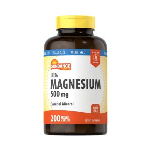 Sundance Vitamins Ultra Magnesium, 500 Mg, 200 Coated Caplets