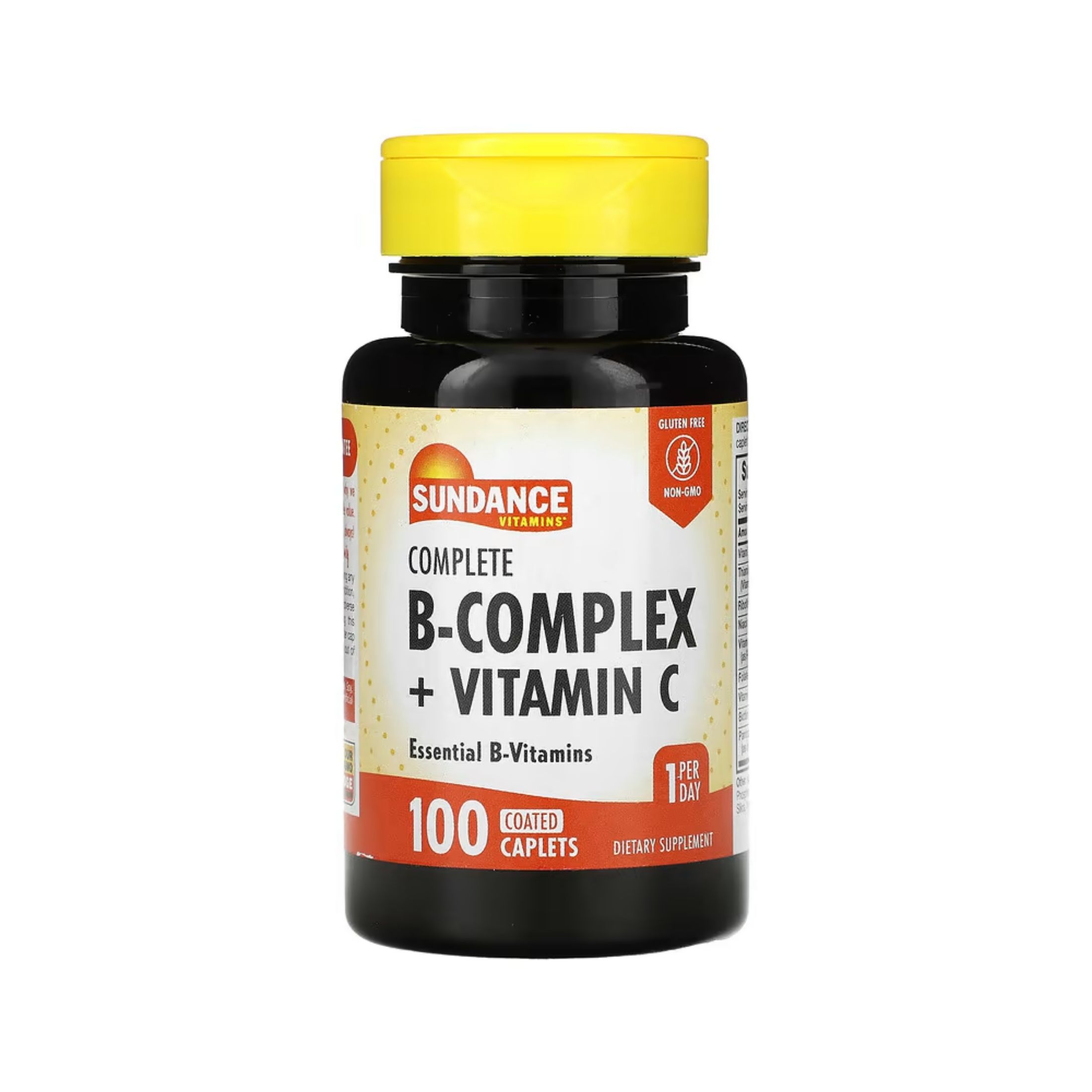 Sundance Vitamins, Complete B-Complex + Vitamin C, 100 Coated Caplets