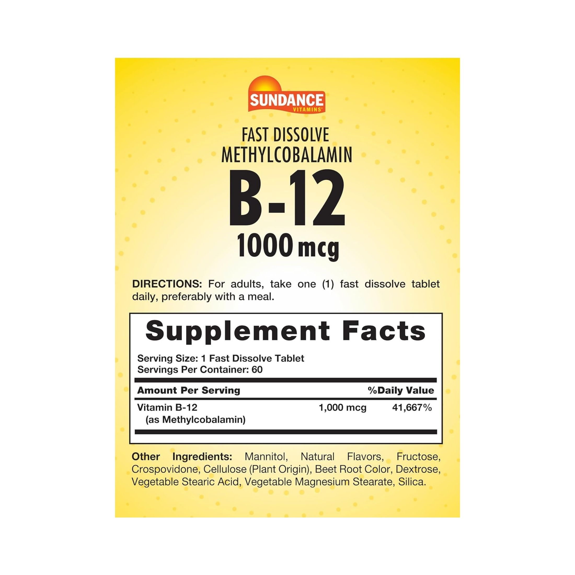 Sundance B-12 1000 Mcg Fast Dissolve - 150 Tablets