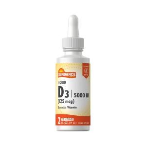 Sundance Vitamin D3 Liquid, 5000 IU, 2 Oz