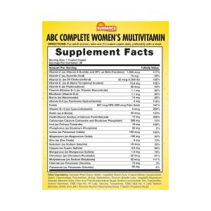 Sundance Vitamins, ABC Complete, Women's Multivitamin & Mineral Formula, 60 Coated Caplets