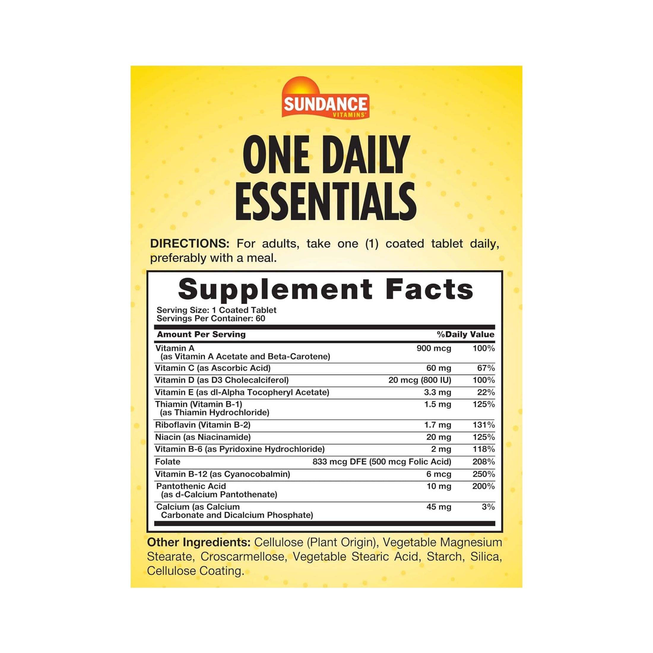 Sundance One Daily Essentials – 60 Tablets