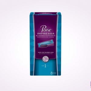 Poise Impressa Incontinence Bladder Supports, Size 1, 10 Tampons