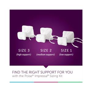 Poise Impressa Incontinence Bladder Supports, Size 3, 10 Tampons