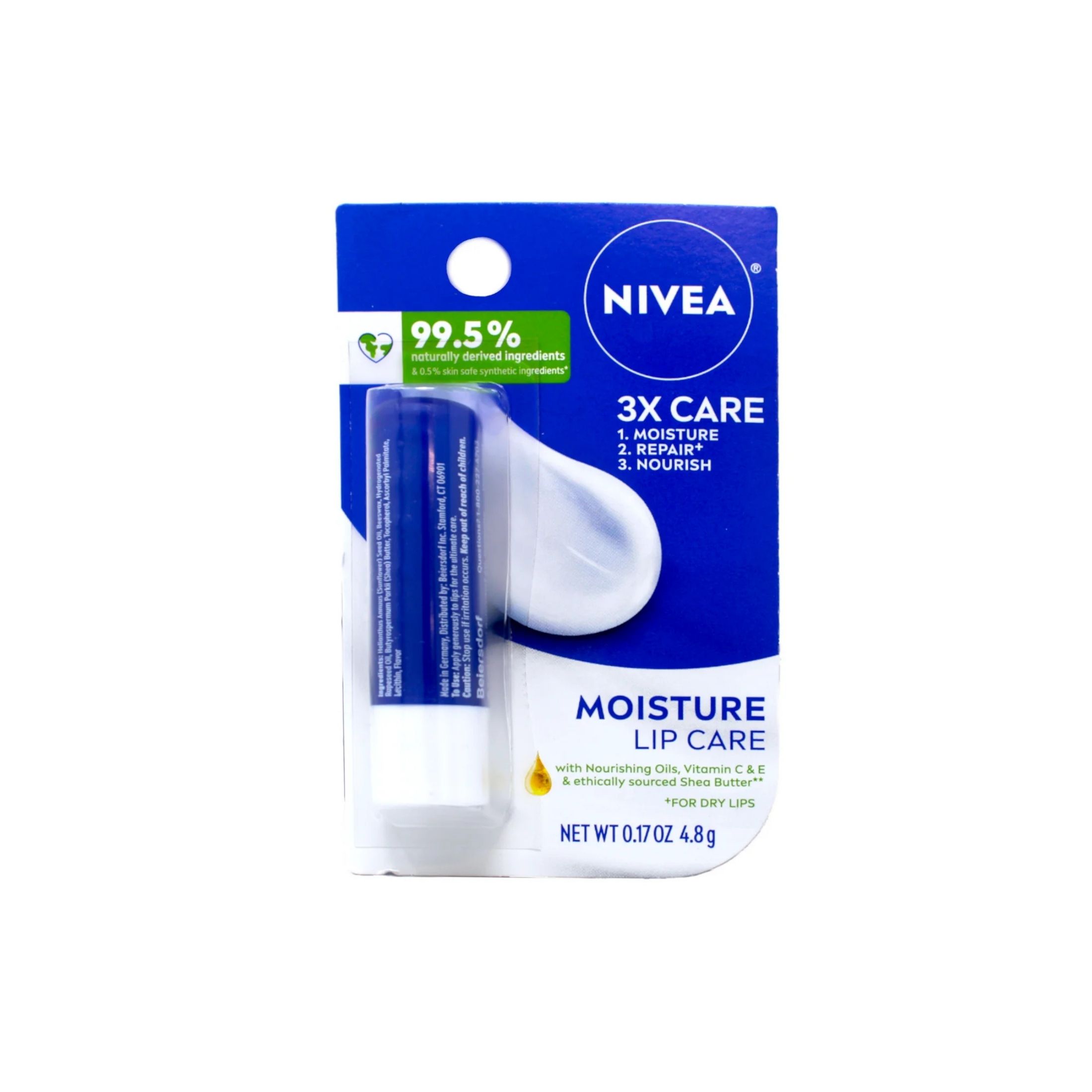 Nivea A Kiss Of Moisture Essential Lip Care 0.17 Oz