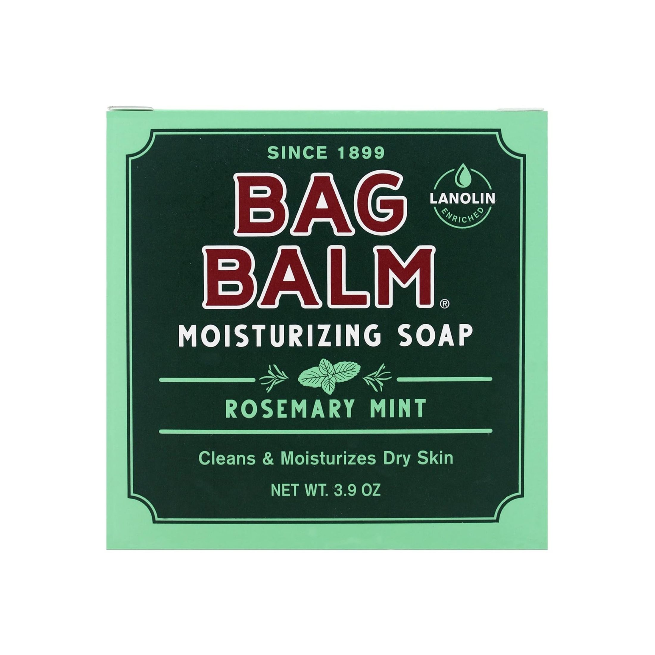 Bag Balm Mega Moisturizing Soap Rosemary Mint - 3.9 Oz Bar