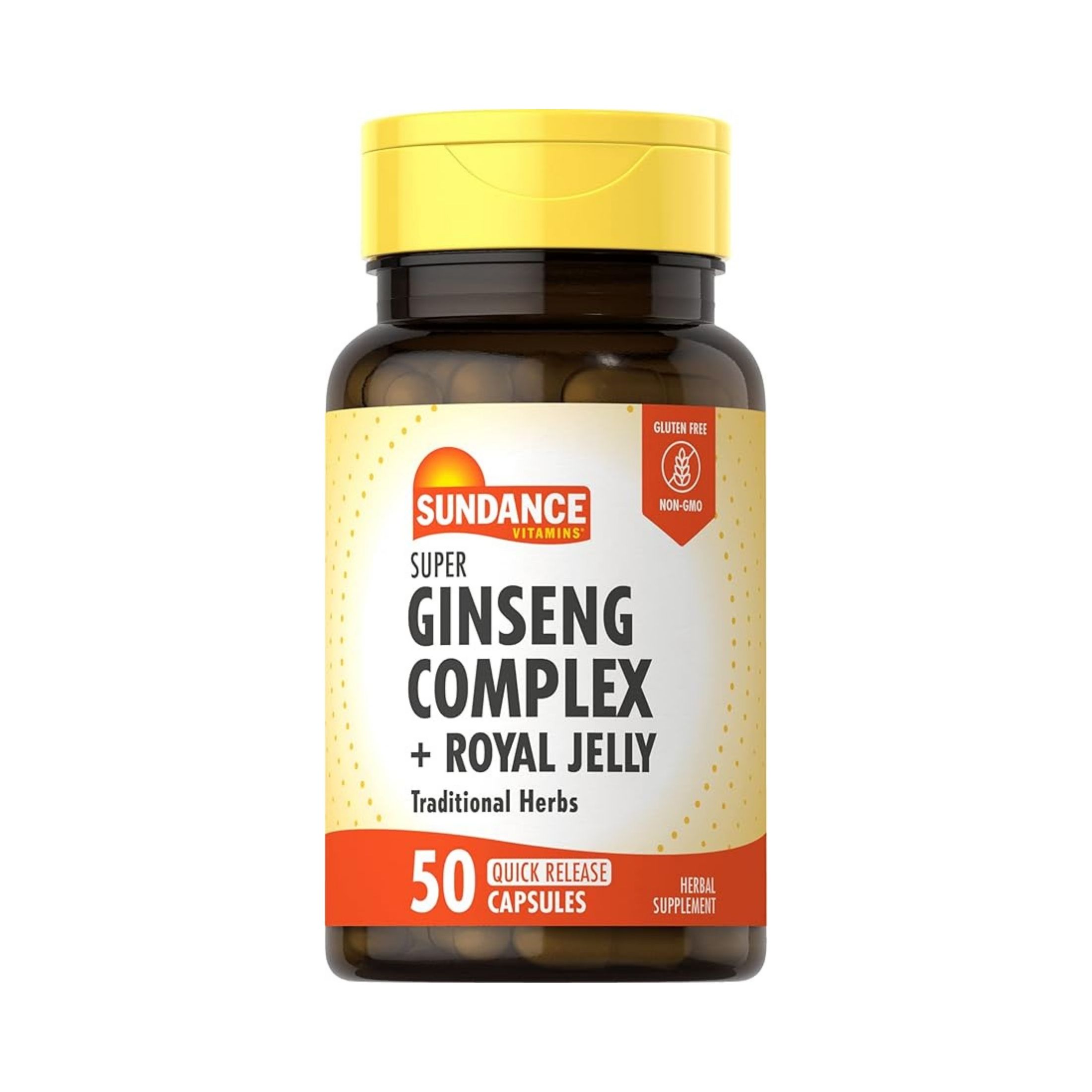 Sundance Vitamins Super Ginseng Complex 800Mg Plus Royal Jelly Capsules