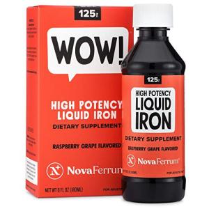 NovaFerrum Raspberry Grape 125 Liquid Iron Supplement, 6 Fl. Oz