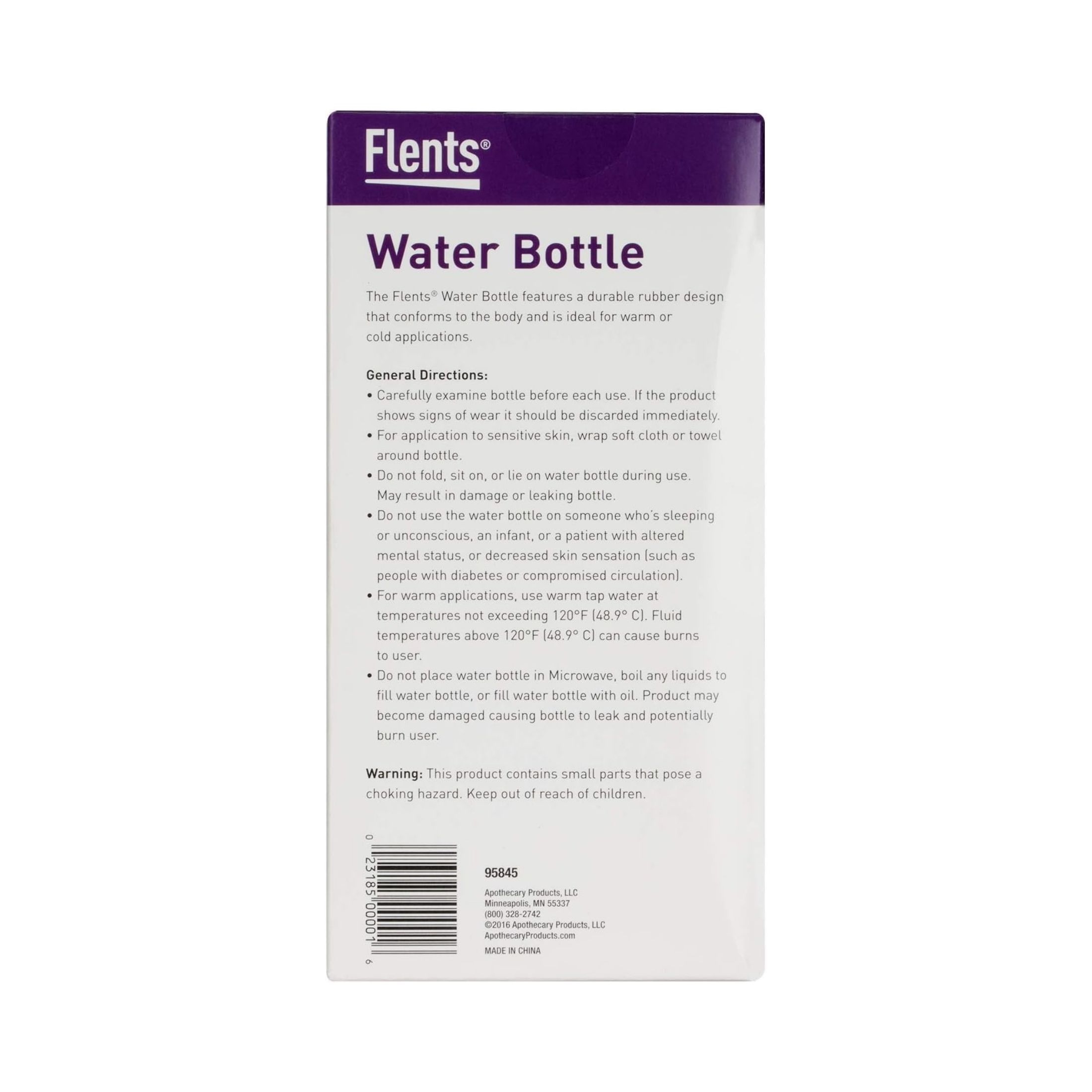 Flents Reusable Water Bottle, Warm Or Cold Therapy