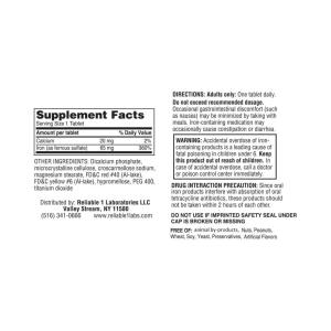 Reliable-1 Laboratories Ferrous Sulfate 325 Mg Iron Supplement 100 Tablets