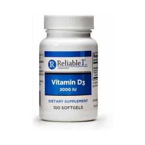 Reliable 1 Laboratories Vitamin D3 2000 Iu Softgels