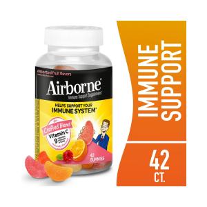 Airborne Gummies Original Immune Support Supplement Assorted Fruit Flavors