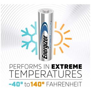 Energizer Ultimate Lithium AA Batteries, 4 Pack L91SBP4
