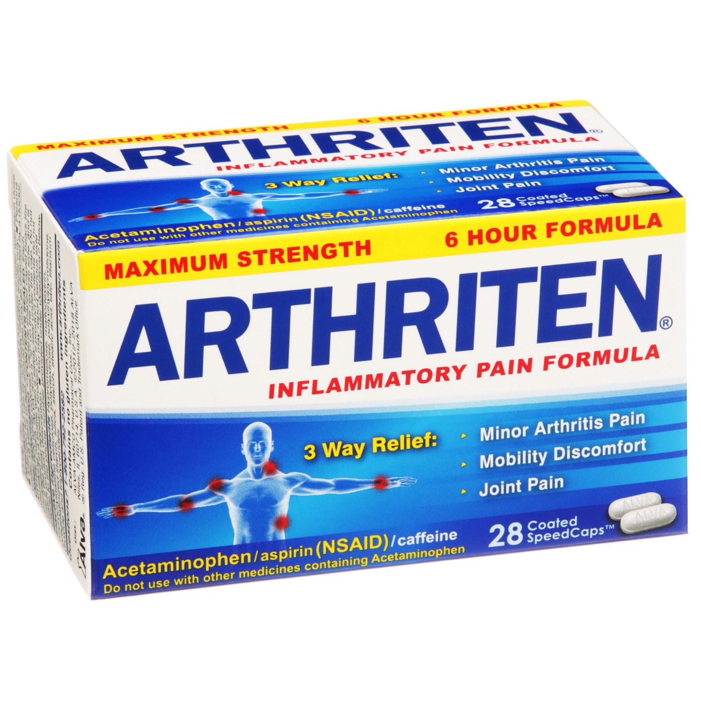 Arthriten Maximum Strength Coated SpeedCaps Pain Reliever 28 Oz